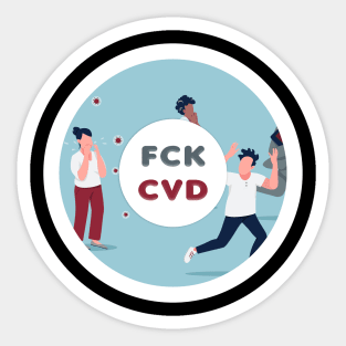 FCK COVID Infection Sticker